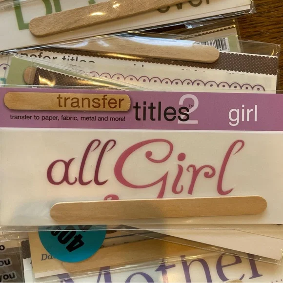 Scrapbooking Rub On Word Transfer Titles Crafting Bundle - Picture 5 of 8